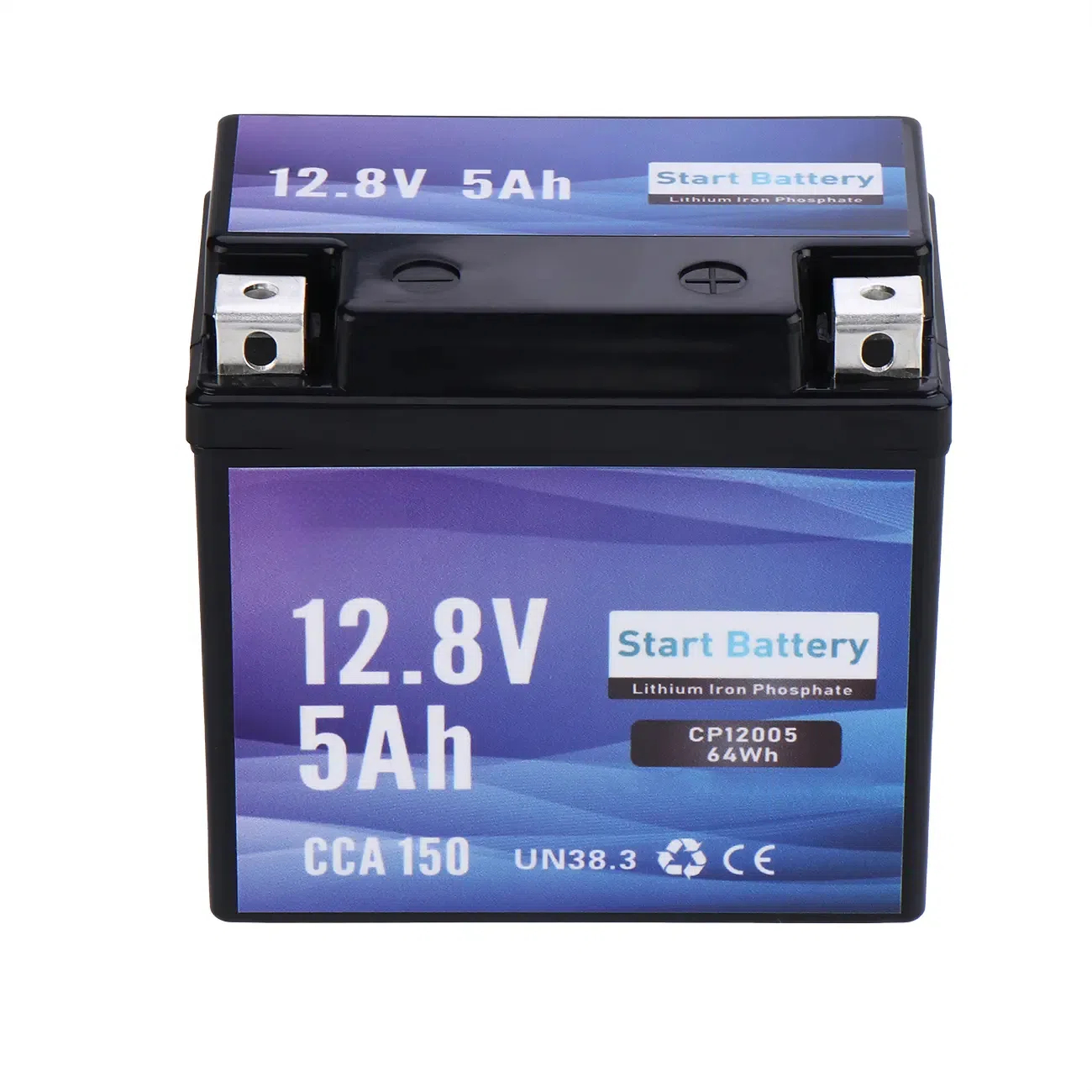 12.8V 5Ah Motorcycle Cranking Lithium LiFePO4 Battery
